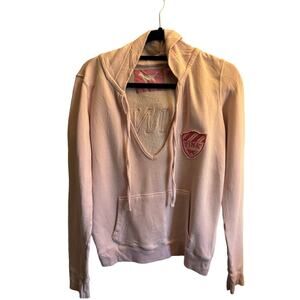 PINK by VICTORIA'S SECRET  Pullover Hoodie Deep V Neck Size Medium